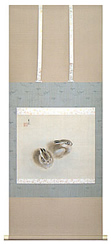 掛軸：日本画の仕立 大和仕立（半幢補）